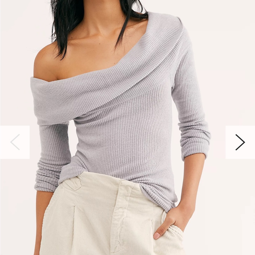 Free People Soft Off-The-Shoulder Sweater